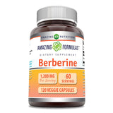 Berberine Amazing Nutrition – bouteille, doses faciles à prendre pour usage quotidien.