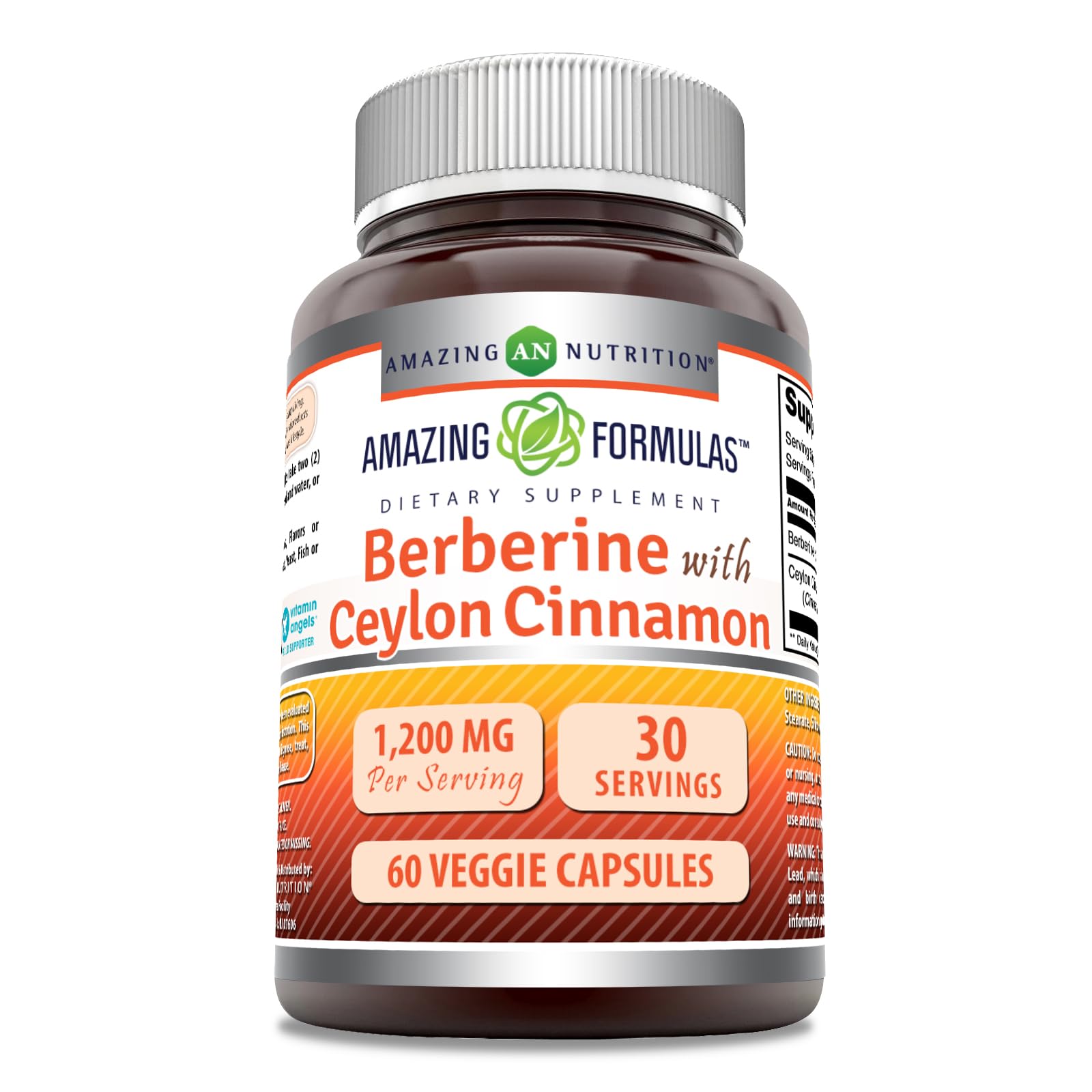 Amazing Nutrition Berberine Cannelle bouteille, pratique pour votre routine quotidienne.