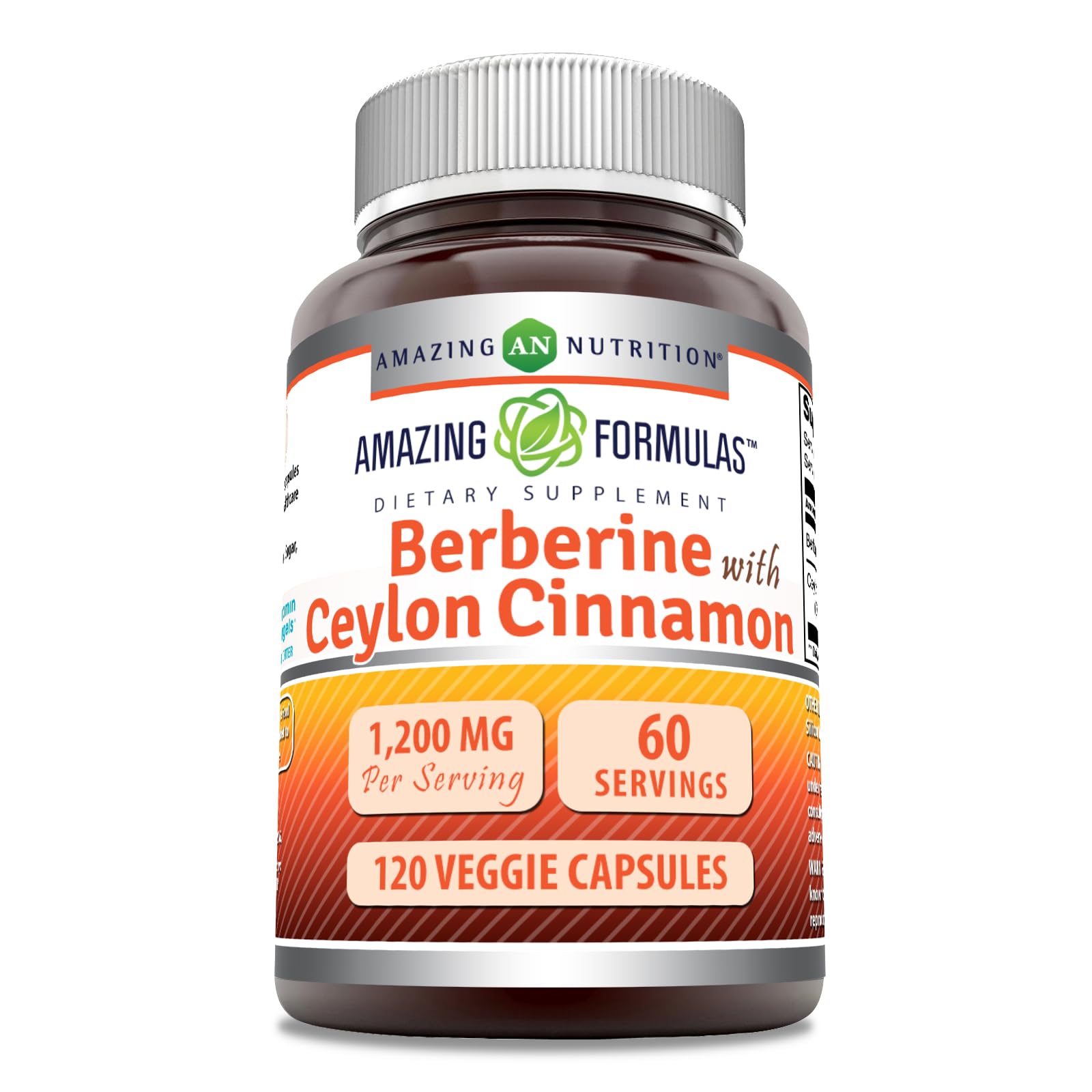 Amazing Nutrition Berberine Cannelle de Ceylan bouteille: complément pratique et naturel.