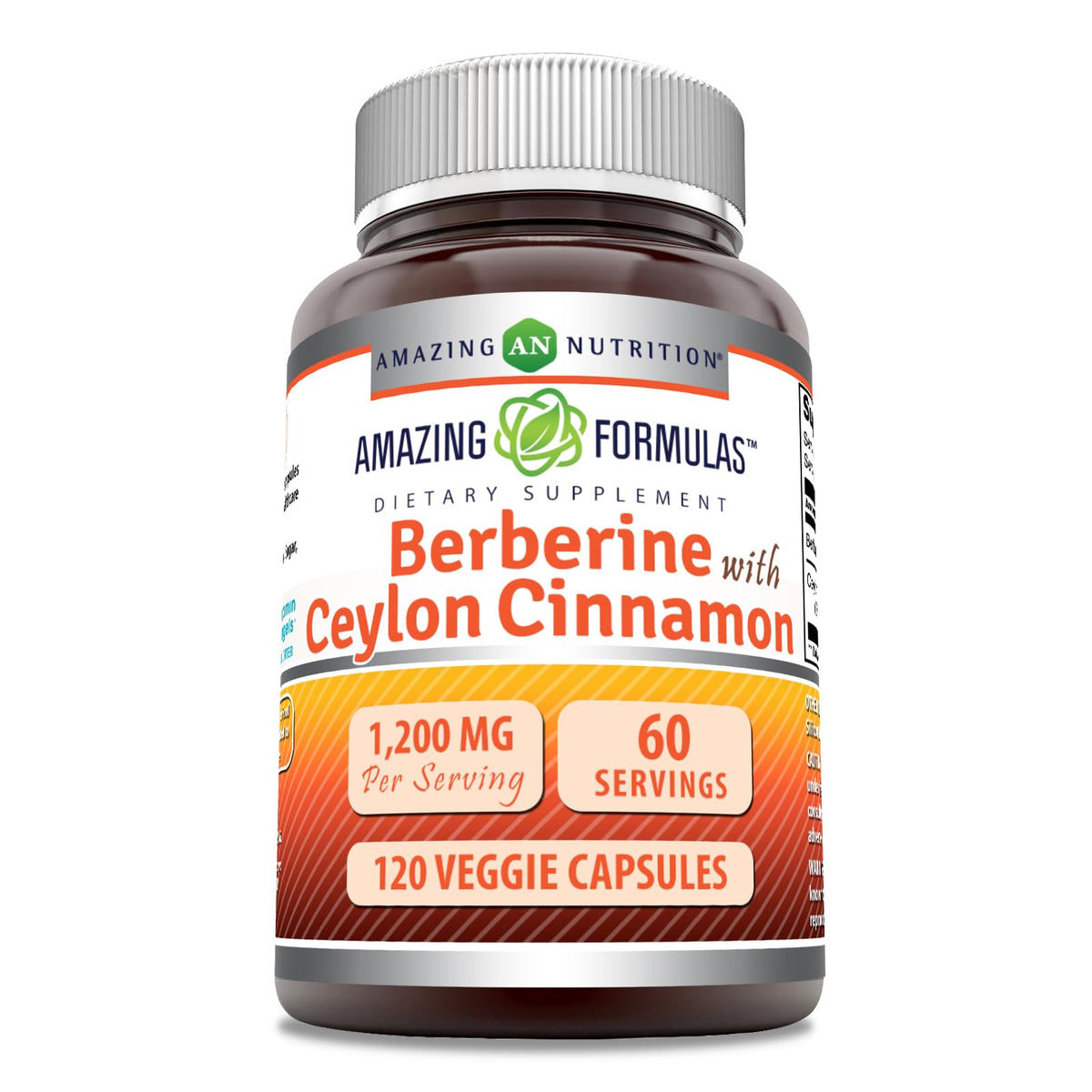 Amazing Nutrition Berberine Cannelle de Ceylan bouteille: complément pratique et naturel.