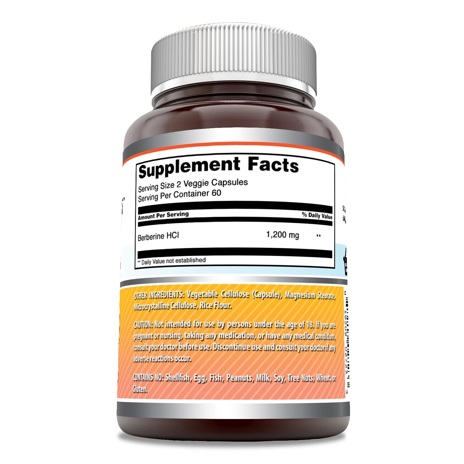 Berberine Amazing Nutrition – capsules végétariennes faciles à avaler au quotidien.