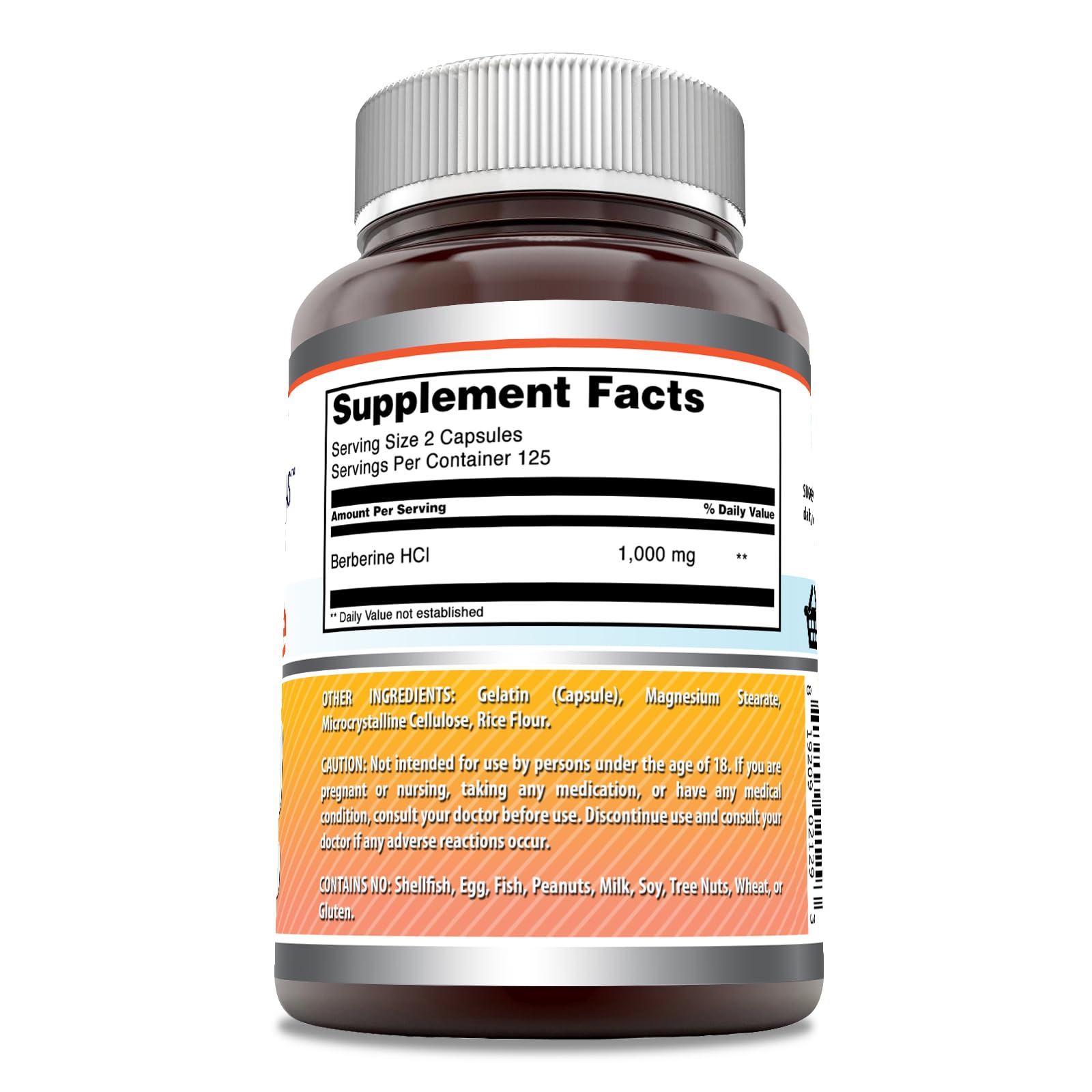 Versement des capsules Berberine Amazing Nutrition pour dosage facile.