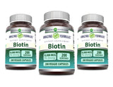 Amazing Nutrition Biotine 10000 mcg gélules-veggie, gélules pratiques au quotidien.