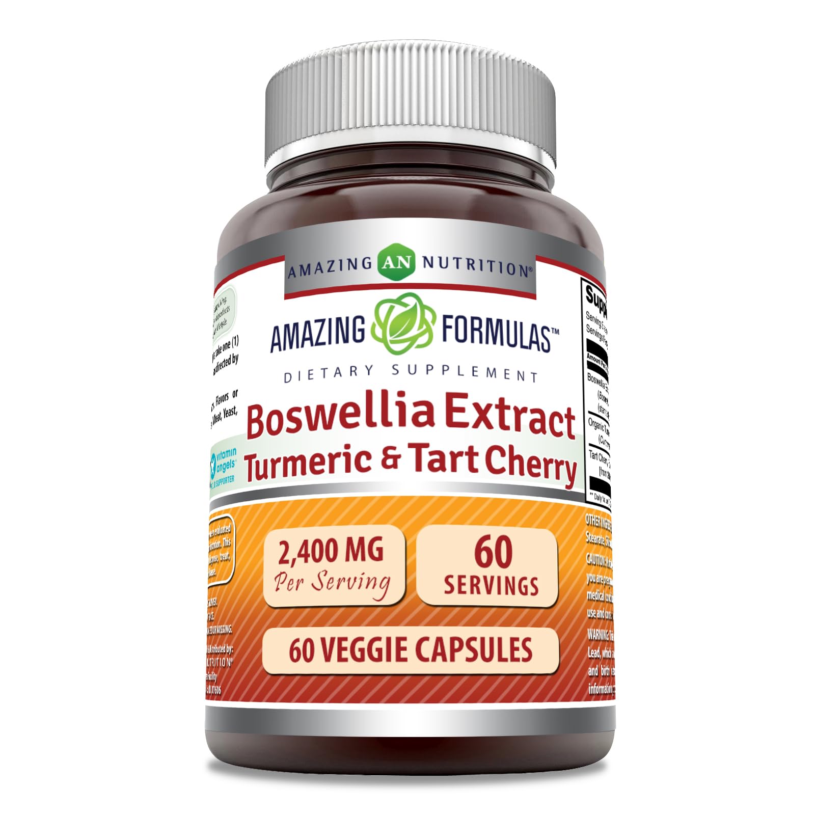 Amazing Nutrition Boswellia Turmeric Cerise Acide : flacon visible prêt à l'utilisation
