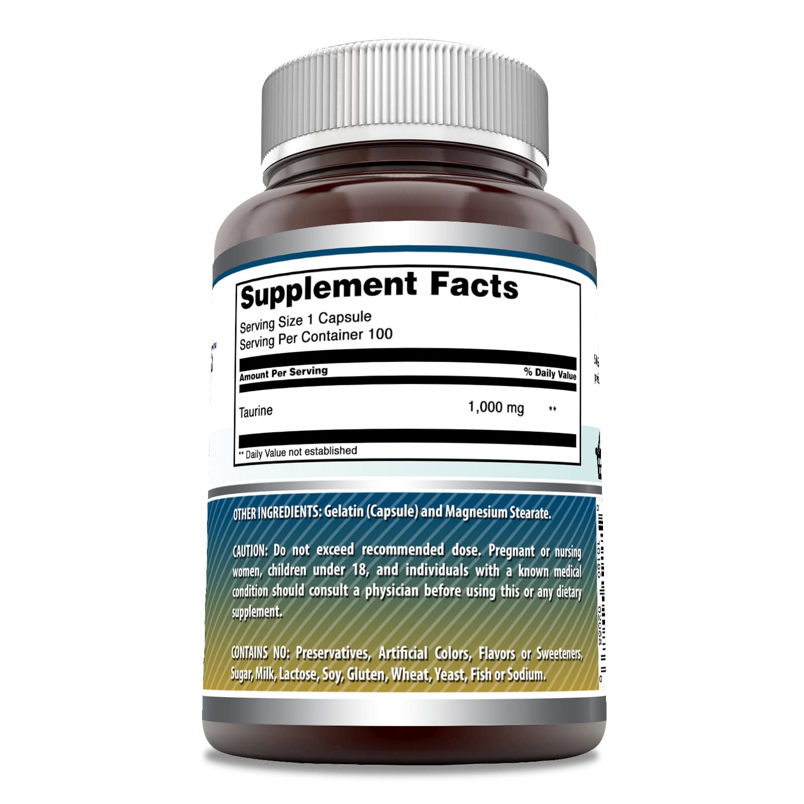 Amazing Nutrition bouteille Taurine 1000 mg — format généreux