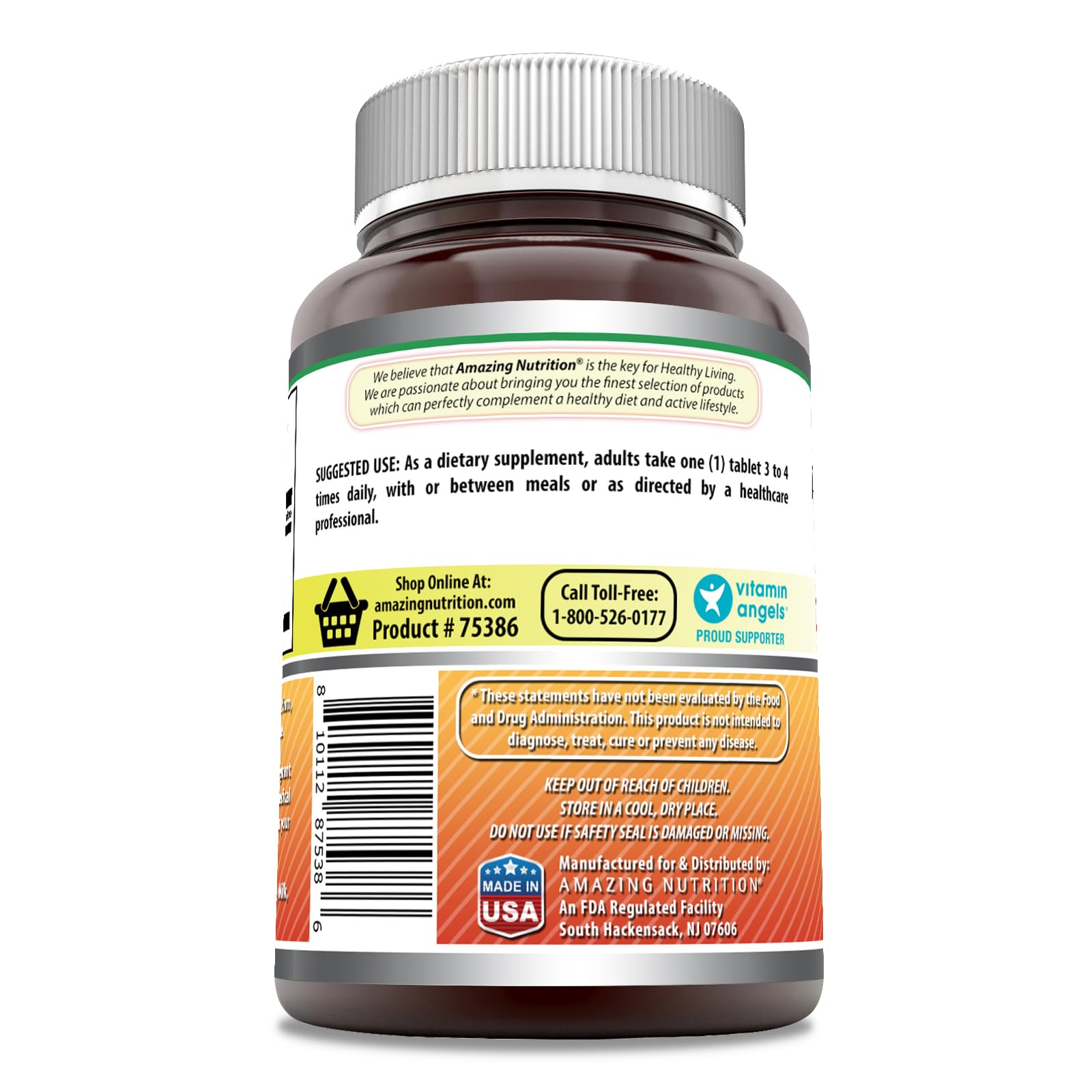 Étiquette Bromélaïne 500 mg sans OGM, visuel clair et informatif