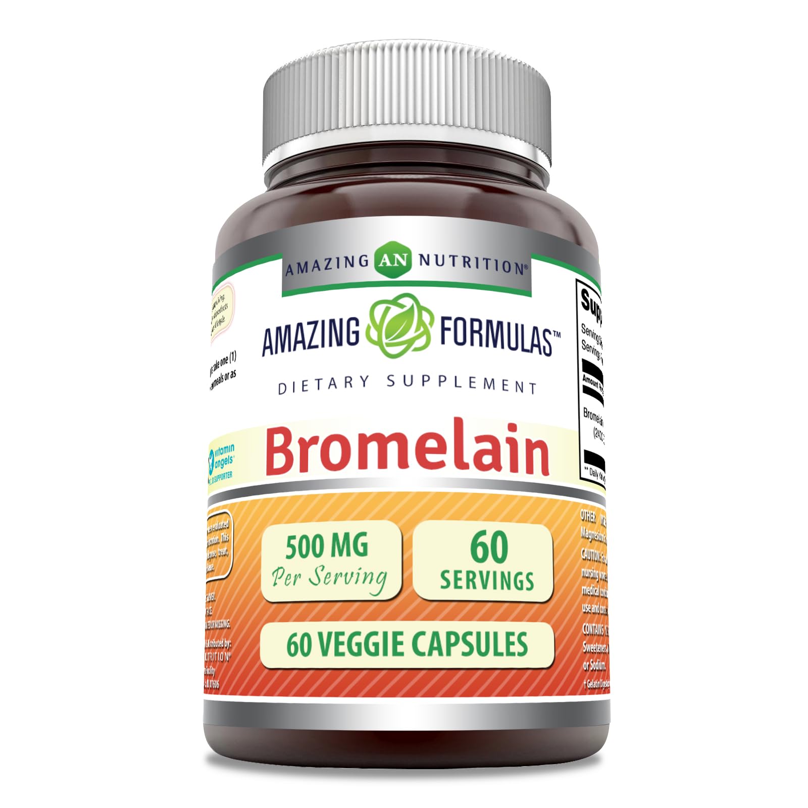 Amazing Nutrition Bromélaine 500 mg en bouteille pour une utilisation quotidienne pratique