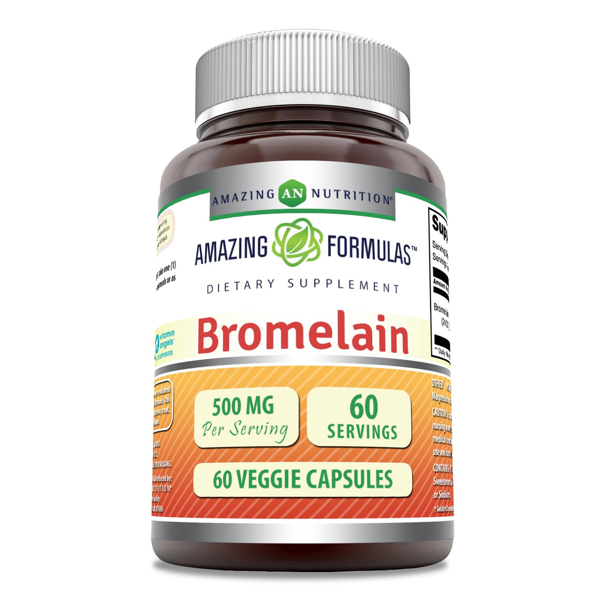 Amazing Nutrition Bromélaine 500 mg en bouteille pour une utilisation quotidienne pratique