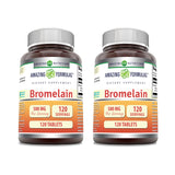 Amazing Nutrition Bromélaïne 500 mg – comprimés faciles à avaler, sans OGM et sans gluten, pour votre routine.