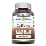 Amazing Nutrition Caféine 200 mg par portion dans une bouteille pratique pour rester alerte.
