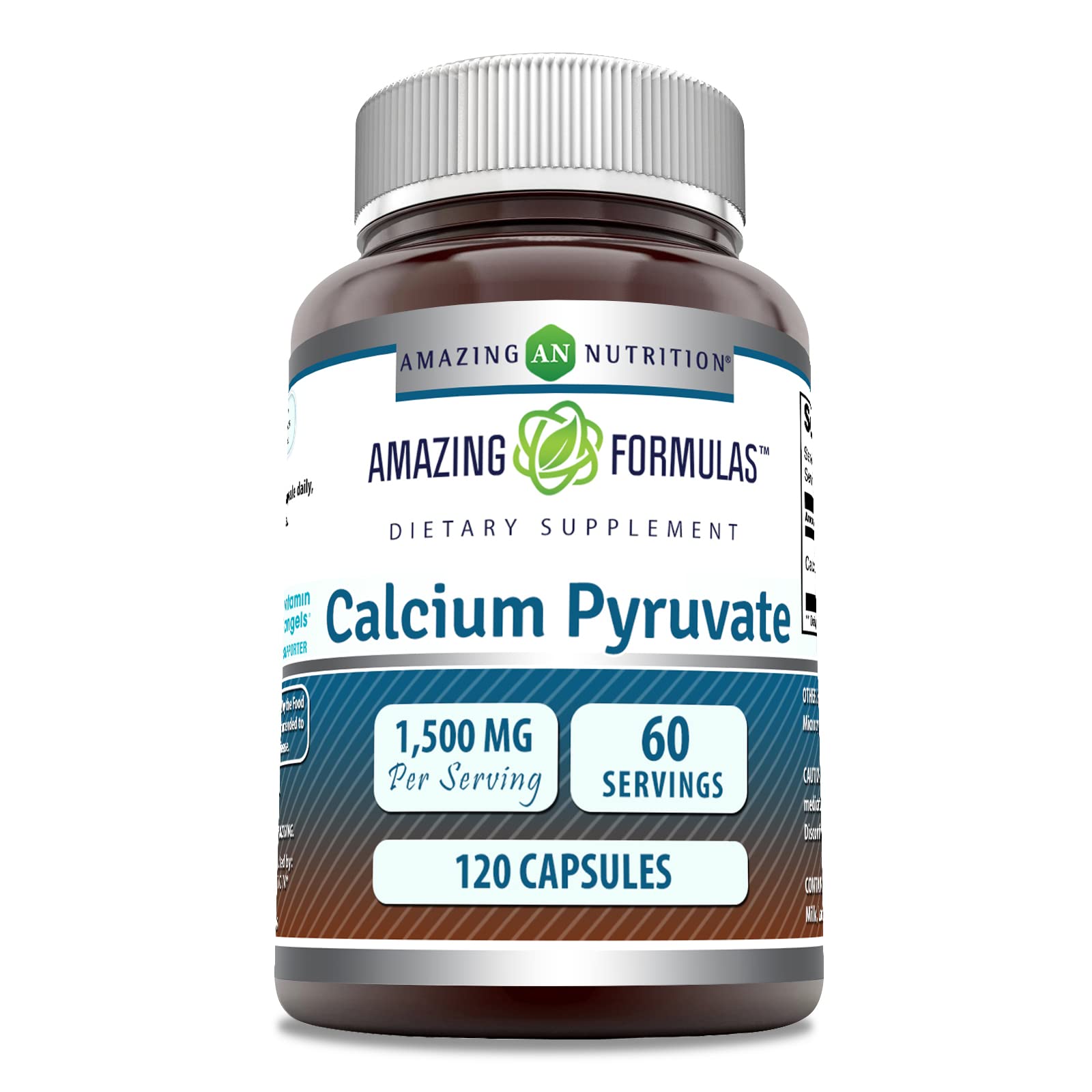Amazing Nutrition Calcium Pyruvate – bouteille, idéale pour une routine quotidienne active.