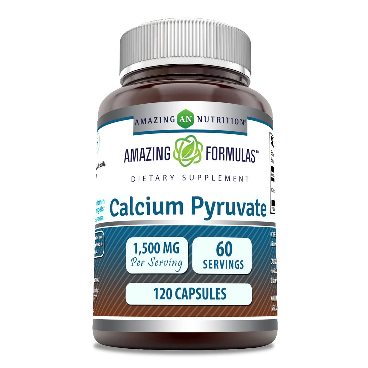 Amazing Nutrition Calcium Pyruvate – bouteille, idéale pour une routine quotidienne active.