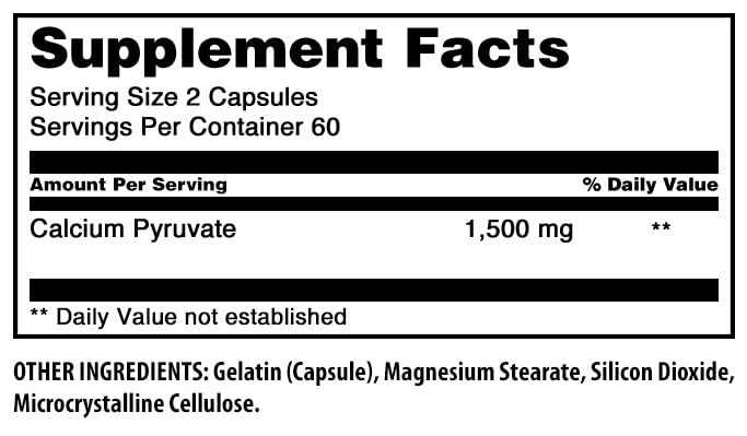 Amazing Nutrition Calcium Pyruvate – routine matinale, démarrage énergétique potentiel.