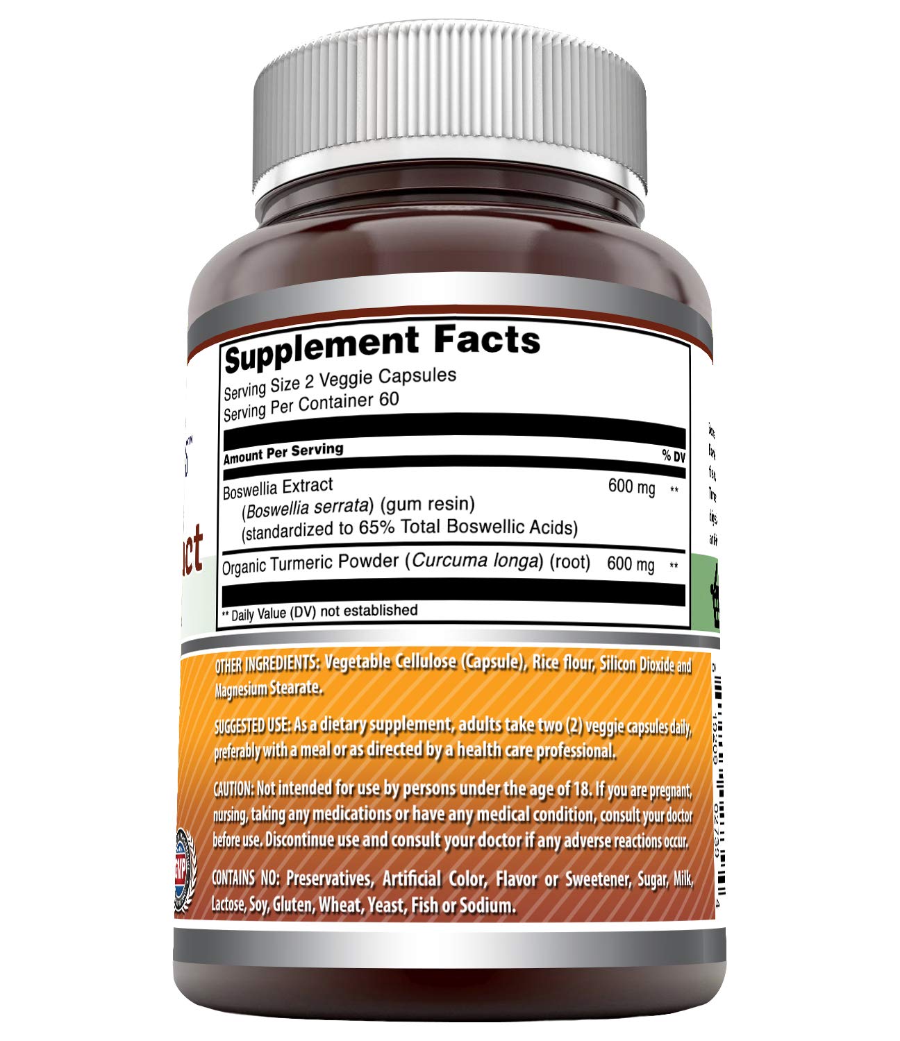 Capsules végétales Amazing Nutrition: faciles à avaler pour une routine quotidienne.