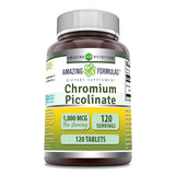 Amazing Nutrition Chromium Picolinate comprimés dans une bouteille, apport quotidien pratique.
