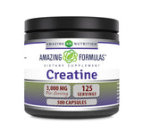 Amazing Nutrition Créatine 3000 mg – bouteille de capsules prête pour l'entraînement quotidien.