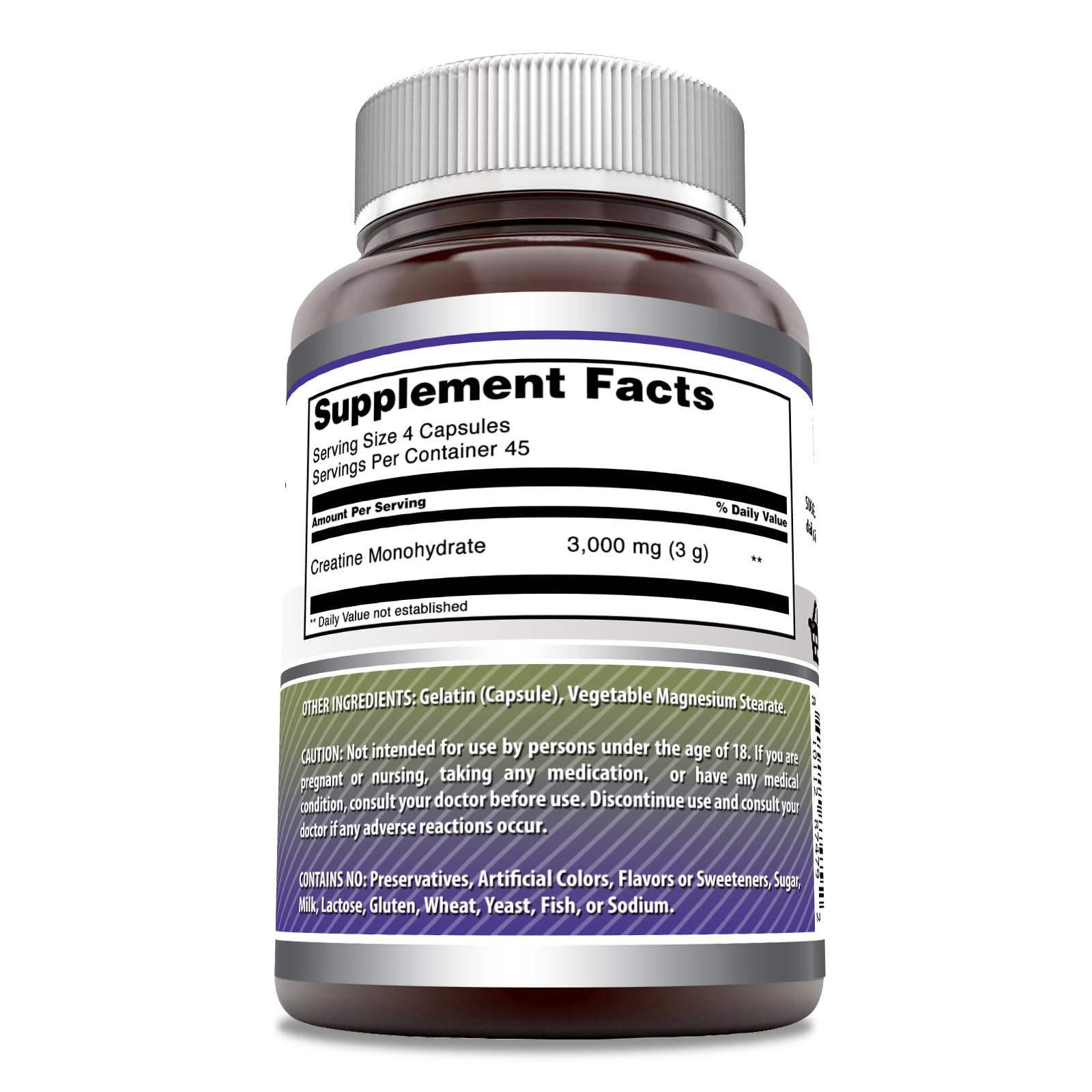 Amazing Nutrition créatine monohydrate, capsules faciles à avaler pour l’entraînement
