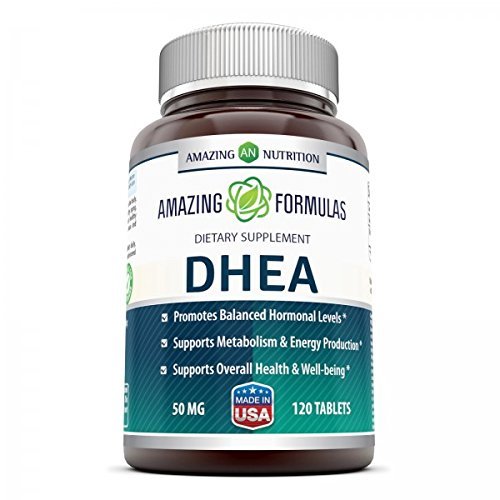 DHEA fabriqué aux États‑Unis, comprimés, pureté et puissance potentielles.