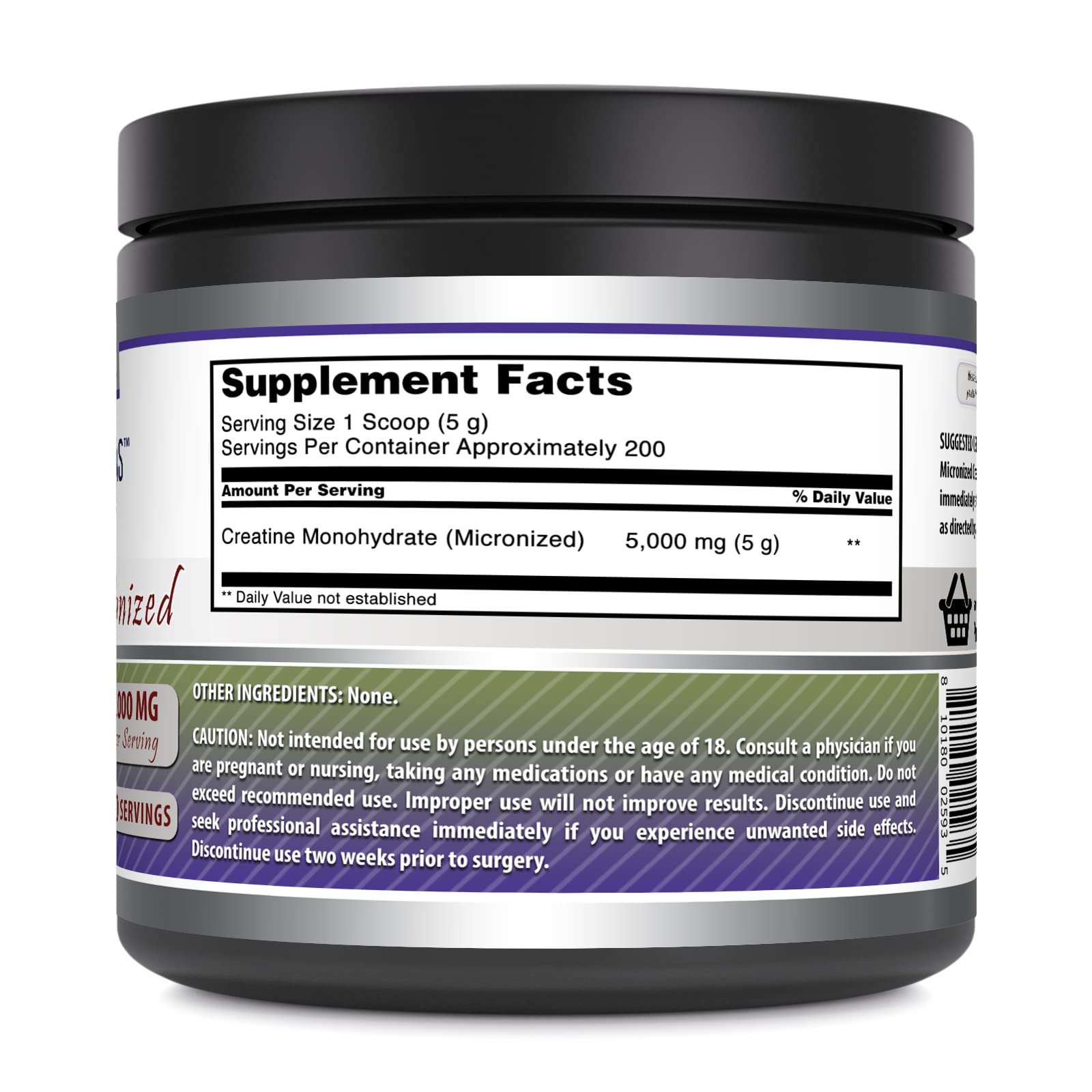 Amazing Nutrition dose facile avec dosette micronisée pour pré ou post-entraînement