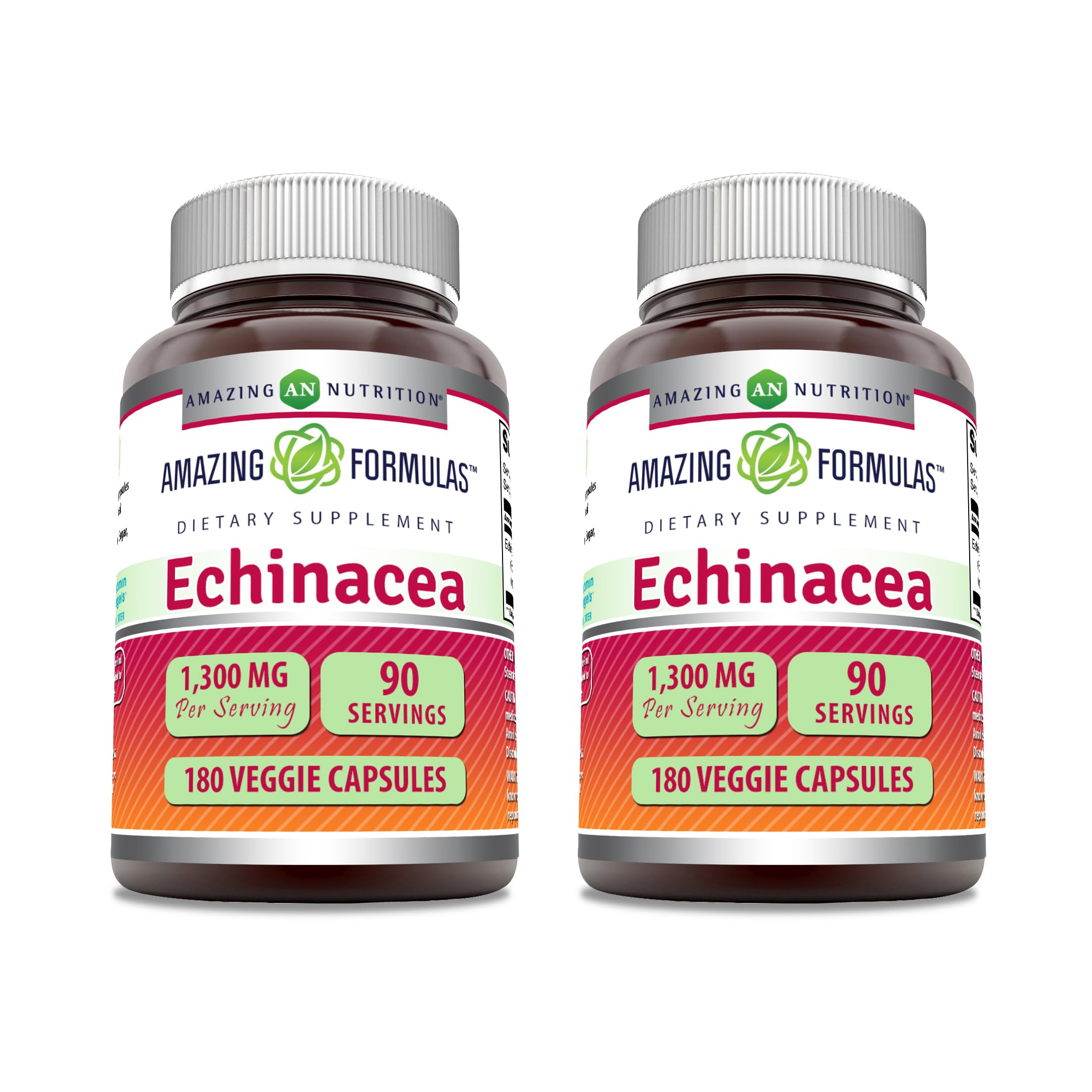 Amazing Nutrition Echinacea 1300 mg – bouteille claire pour une routine quotidienne pratique.