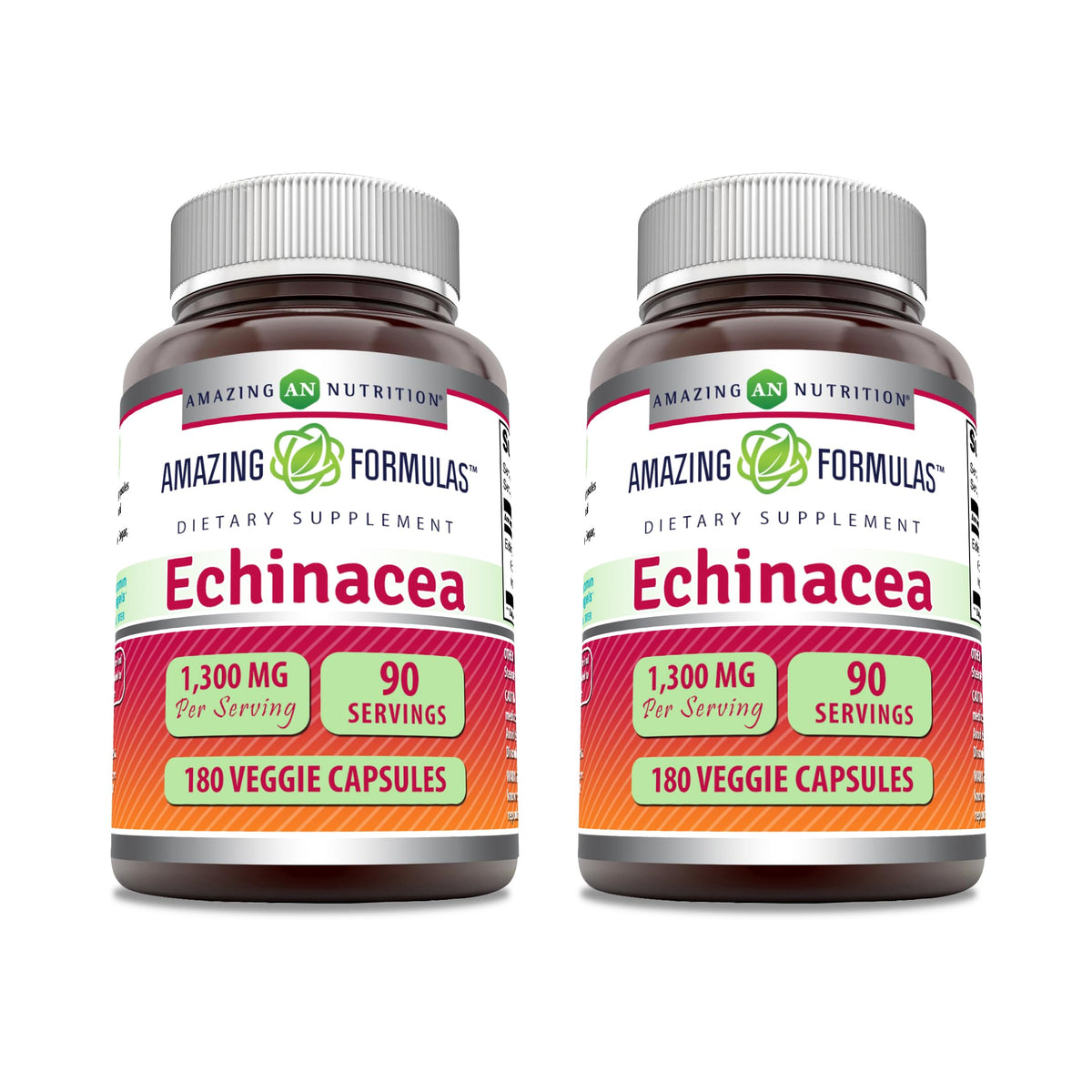 Amazing Nutrition Echinacea 1300 mg – bouteille claire pour une routine quotidienne pratique.