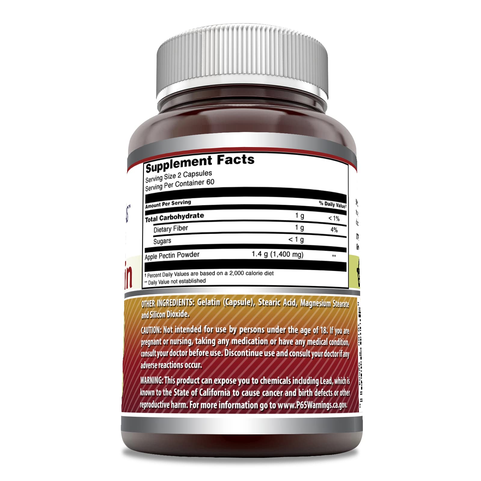 Emballage clair Amazing Nutrition Pectine de Pomme