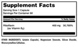 Amazing Nutrition Riboflavine 400 mg – étiquette lisible et sans OGM.