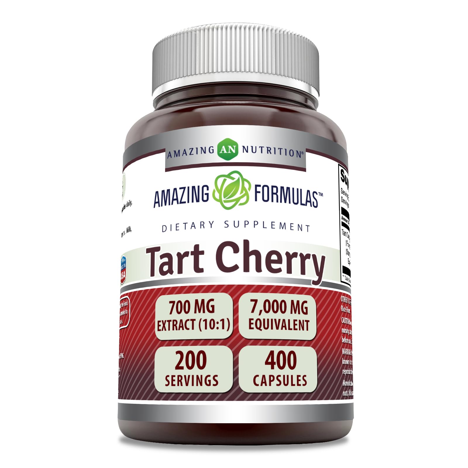 Amazing Formulas Extrait cerise acide 7000 mg en gélules pour usage quotidien potentiel