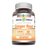 Amazing Nutrition gingembre-bouteille-avant : flacon pratique pour un apport quotidien.