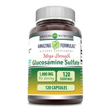 Amazing Nutrition Glucosamine Sulfate 1000 mg, capsules faciles à prendre au quotidien.
