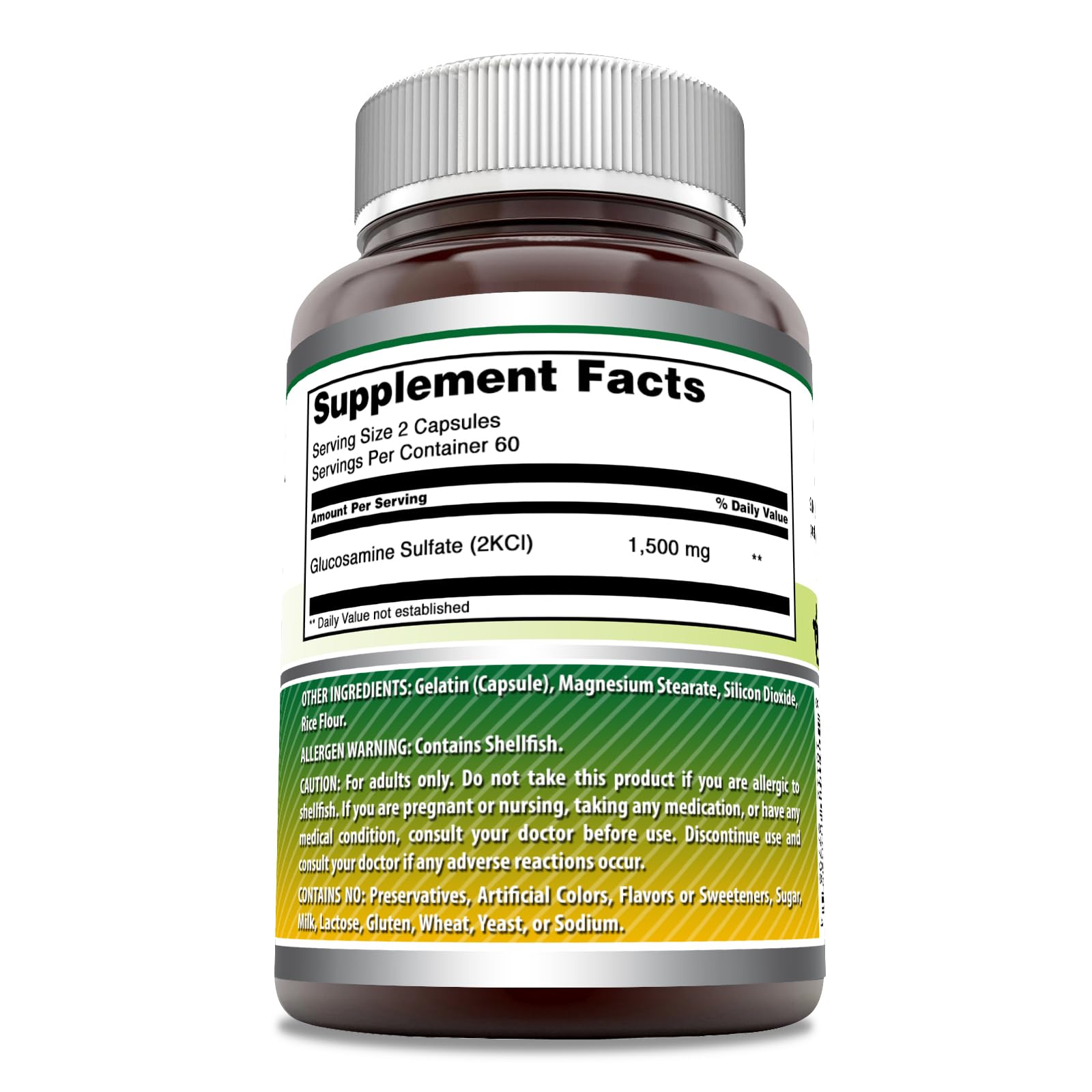 Amazing Nutrition Glucosamine sulfate gélules 120, prise simple et pratique.