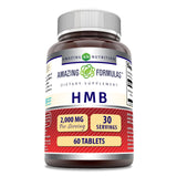 Bouteille Amazing Nutrition HMB 2000mg pour soutien potentiel à l'entraînement