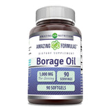 Amazing Nutrition Huile de Bourrache – bouteille 2000 mg pour une dose quotidienne pratique