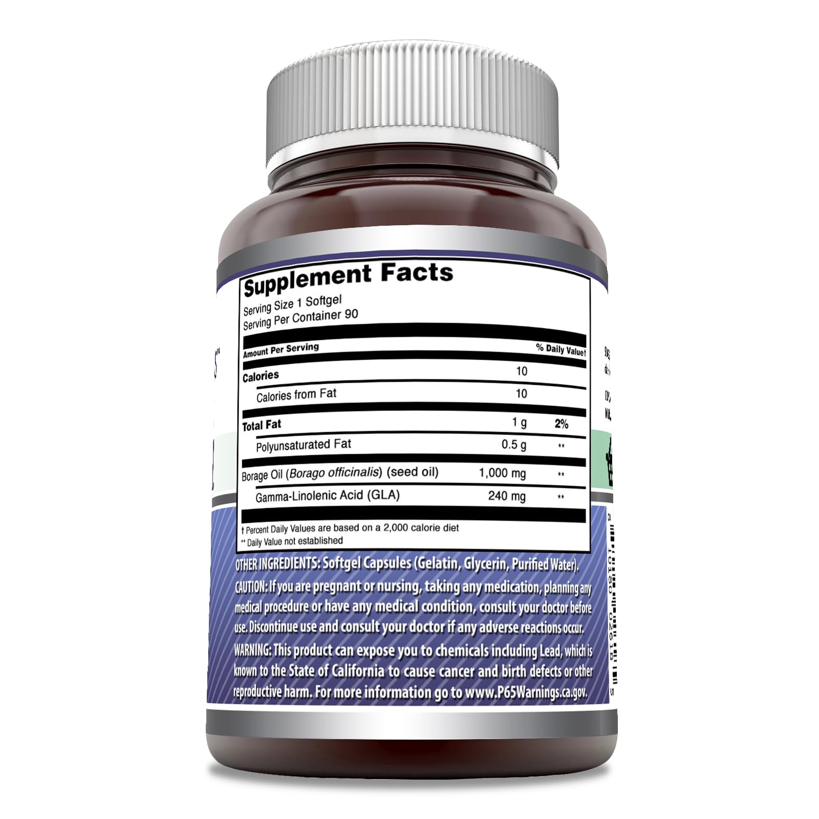 Amazing Nutrition Huile de Bourrache – capsules molles faciles à avaler dans votre routine bien-etre