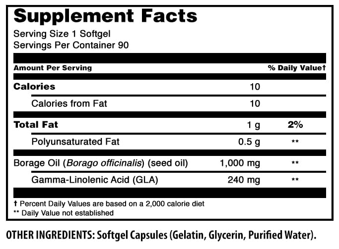Amazing Nutrition Huile de Bourrache – emballage fiable pour conserver les capsules
