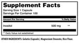 Capsule individuelle Amazing Nutrition Inositol 500 mg, prise facile et dosage précis.