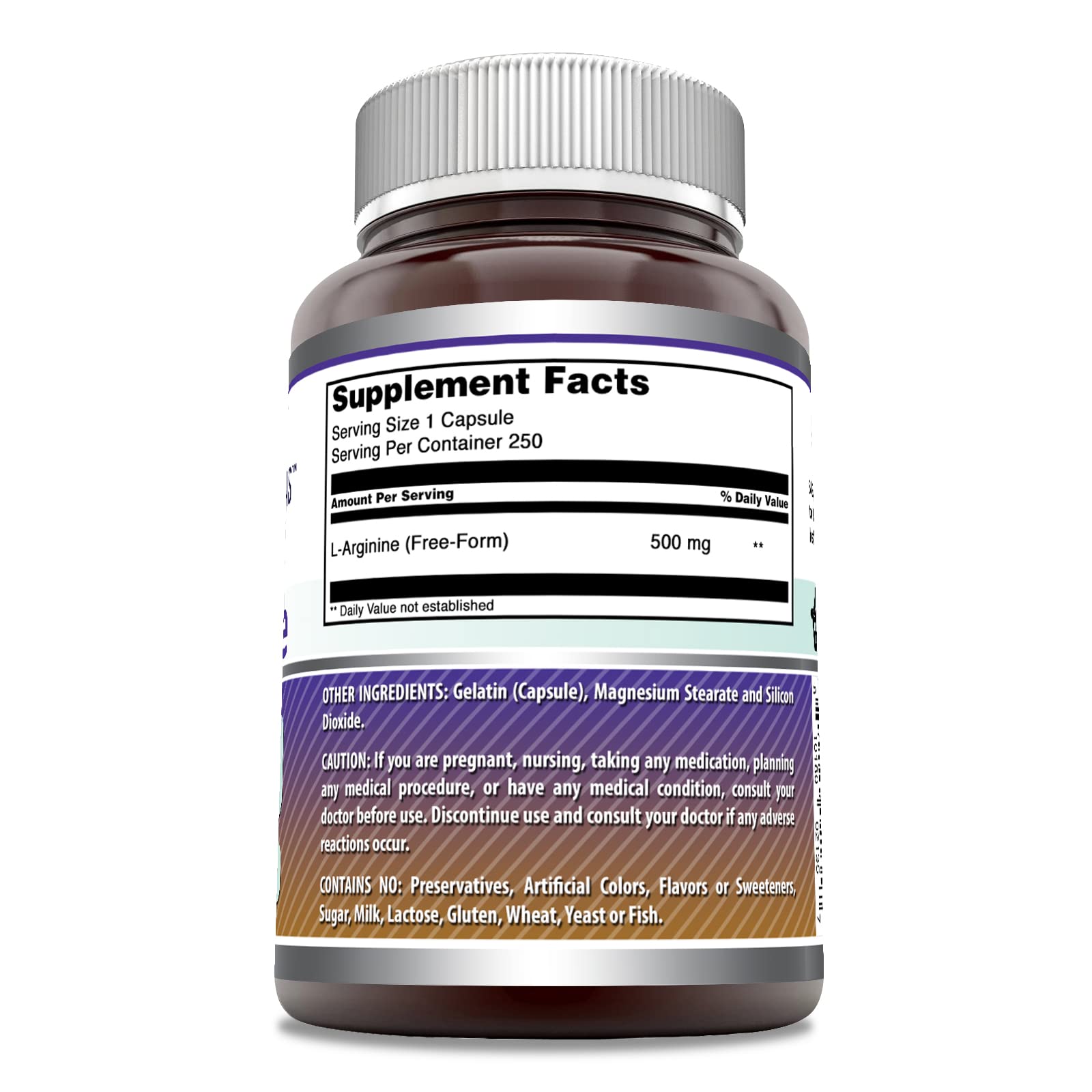 Boîte Amazing Nutrition L-Arginine avec étiquette claire, soutien pratique à votre routine sportive.