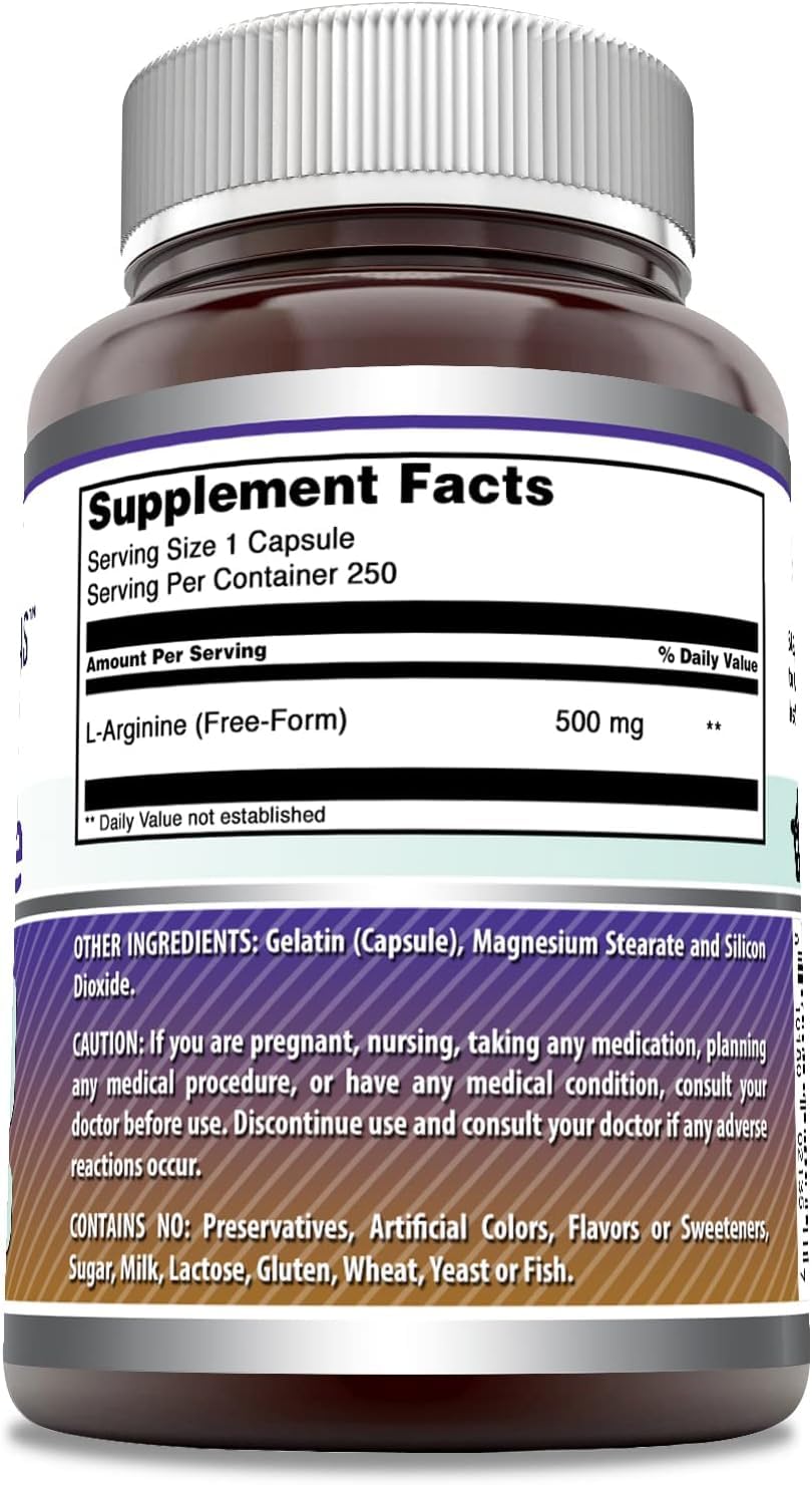 Amazing Nutrition L-Arginine: gros plan sur les gélules, faciles à intégrer à la routine.