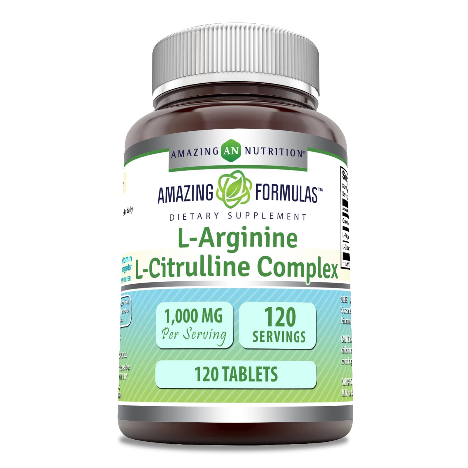 Amazing Nutrition L-Arginine/L-Citrulline, bouteille: peut favoriser la circulation pendant l’exercice.