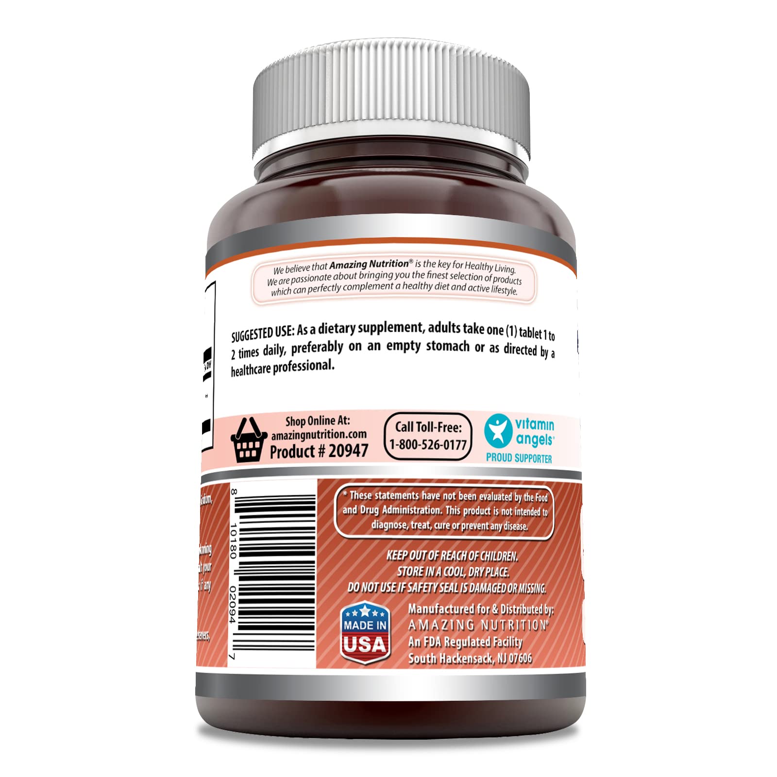 Amazing Nutrition L-Lysine 1000 mg – close-up sur la tablette pour une routine simple.