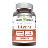 Amazing Nutrition L-Lysine 1000 mg – tablettes faciles à prendre au quotidien.