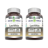 Amazing Nutrition Lecithine 1200 mg en gélules molles, pratique pour la routine quotidienne.