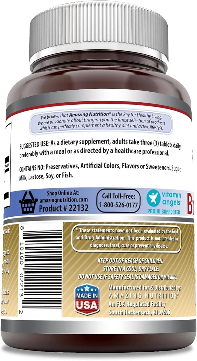 Amazing Nutrition levure de bière, 1500 mg par service pour soutenir l'équilibre alimentaire.