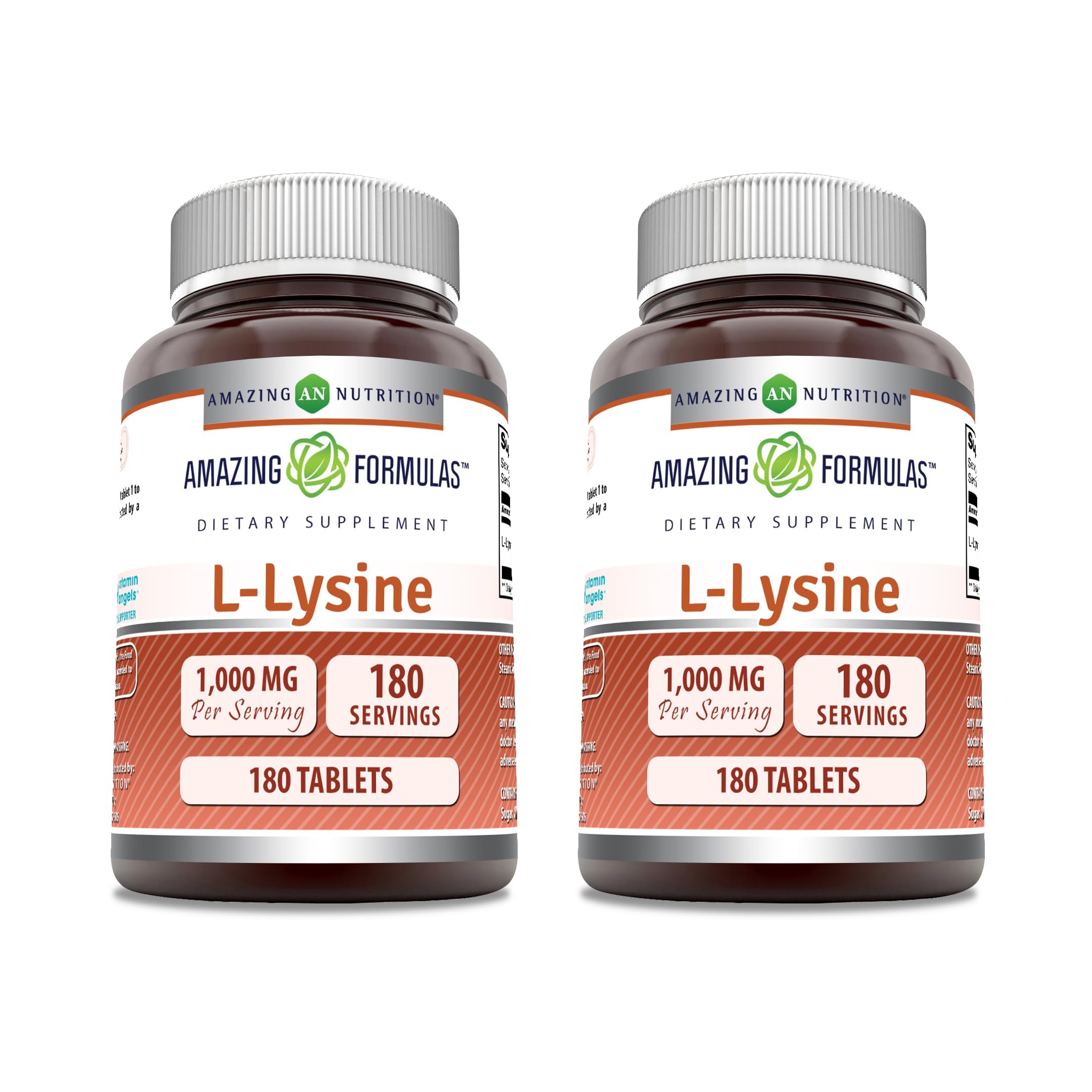 Amazing Nutrition L-Lysine 1000 mg – comprimés en bouteille, soutien pratique pour la routine quotidienne.