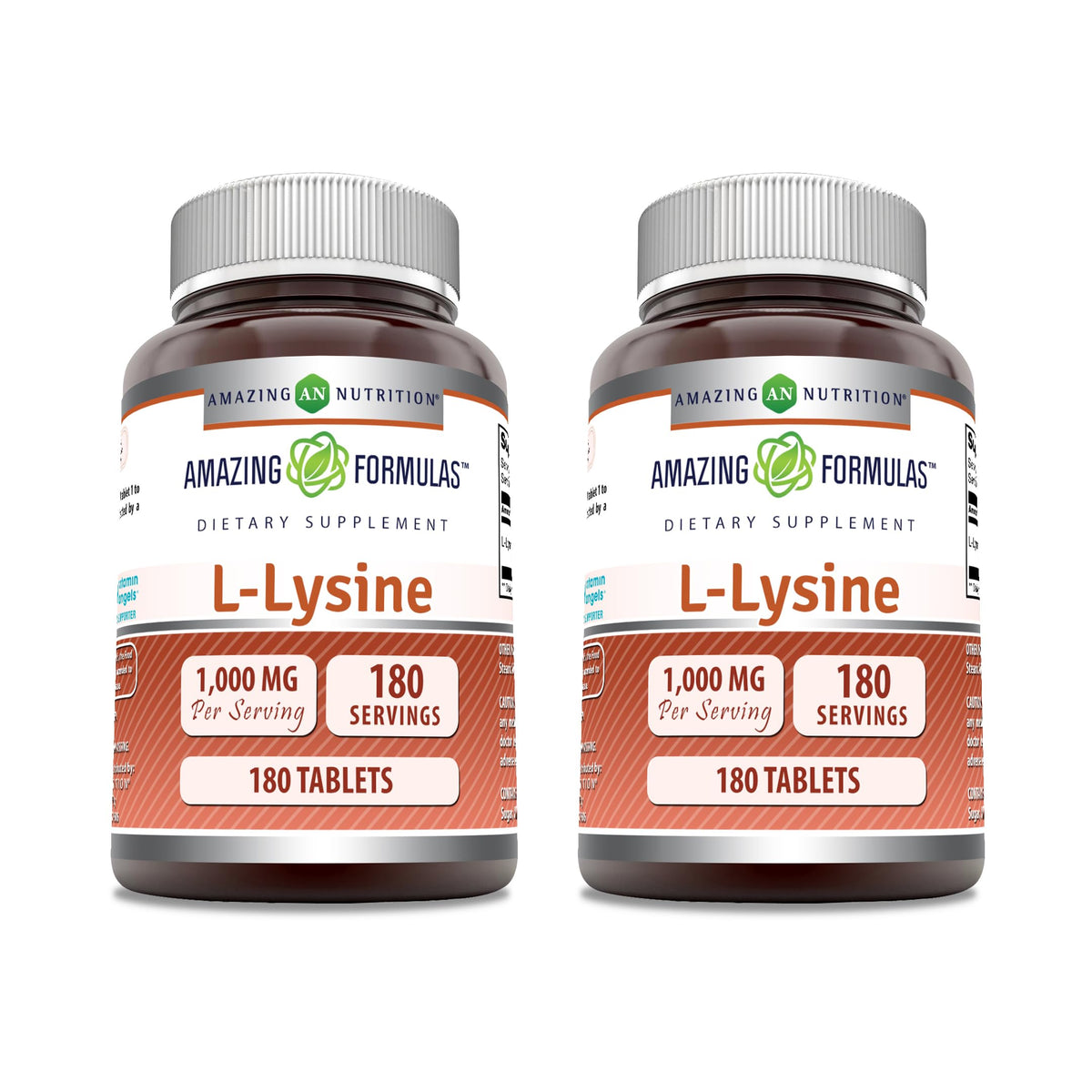 Amazing Nutrition L-Lysine 1000 mg – comprimés en bouteille, soutien pratique pour la routine quotidienne.