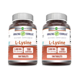 Amazing Nutrition L-Lysine 1000 mg – comprimés en bouteille, soutien pratique pour la routine quotidienne.