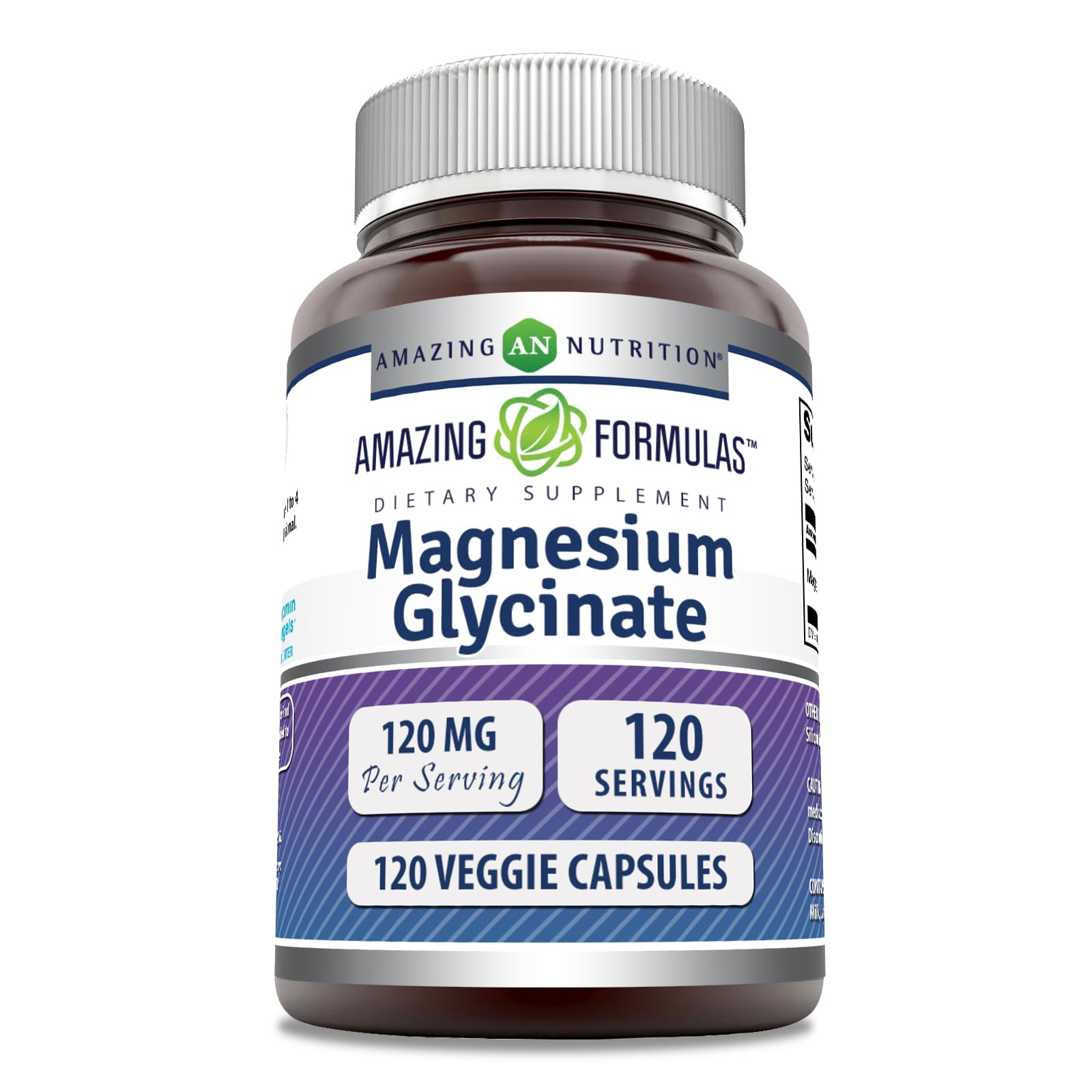 Amazing Nutrition Magnésium Glycinate bouteille versement pour usage quotidien