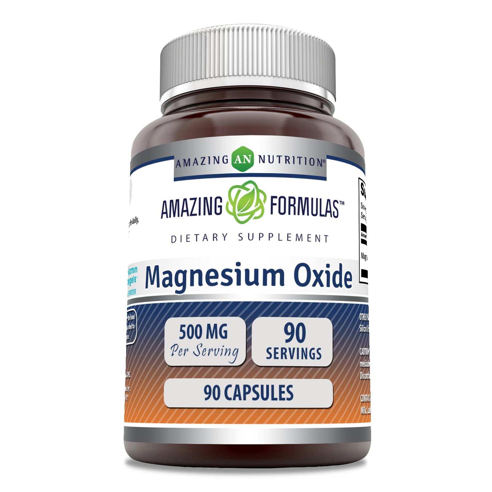 Amazing Nutrition Magnésium oxyde capsule: soutien potentiel au quotidien et bien-être.
