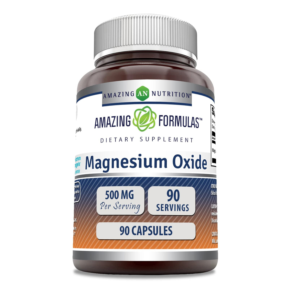 Amazing Nutrition Magnésium oxyde capsule: soutien potentiel au quotidien et bien-être.