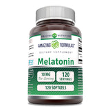 Amazing Nutrition Mélatonine 10 mg – bouteille prête pour votre routine nocturne.